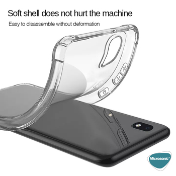 Microsonic Samsung Galaxy A01 Core Kılıf Anti Shock Silikon Şeffaf