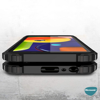 Microsonic Samsung Galaxy A01 Core Kılıf Rugged Armor Siyah