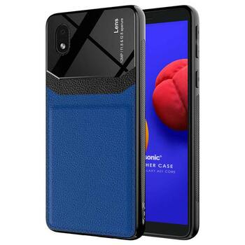 Microsonic Samsung Galaxy A01 Core Kılıf Uniq Leather Lacivert