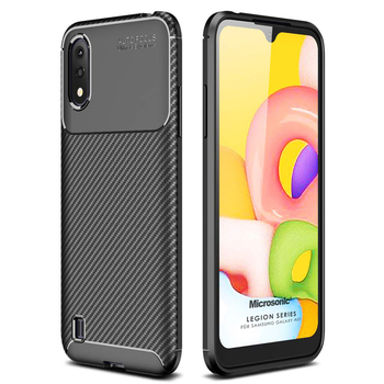 Microsonic Samsung Galaxy A01 Kılıf Legion Series Siyah Microsonic Samsung Galaxy A01 Kılıf Legion Series Siyah