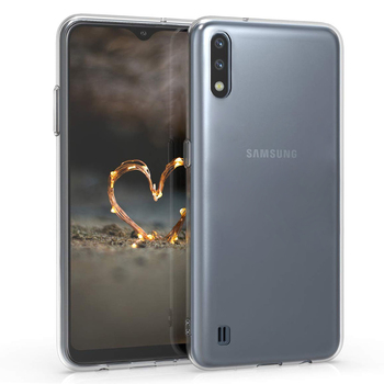 Microsonic Samsung Galaxy A01 Kılıf Transparent Soft Beyaz Microsonic Samsung Galaxy A01 Kılıf Transparent Soft Beyaz
