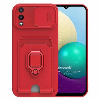 Microsonic Samsung Galaxy A02 Kılıf Multifunction Silicone Kırmızı Microsonic Samsung Galaxy A02 Kılıf Multifunction Silicone Kırmızı