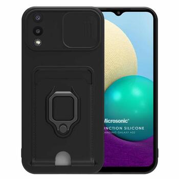 Microsonic Samsung Galaxy A02 Kılıf Multifunction Silicone Siyah Microsonic Samsung Galaxy A02 Kılıf Multifunction Silicone Siyah