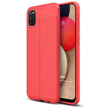 Microsonic Samsung Galaxy A02s Kılıf Deri Dokulu Silikon Kırmızı Microsonic Samsung Galaxy A02s Kılıf Deri Dokulu Silikon Kırmızı
