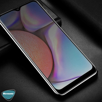 Microsonic Samsung Galaxy A02s Invisible Privacy Kavisli Ekran Koruyucu Siyah