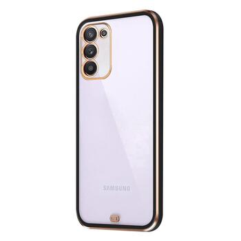 Microsonic Samsung Galaxy A02S Kılıf Laser Plated Soft Siyah
