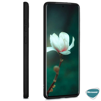Microsonic Samsung Galaxy A02s Kılıf Matte Silicone Siyah