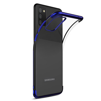 Microsonic Samsung Galaxy A02s Kılıf Skyfall Transparent Clear Mavi