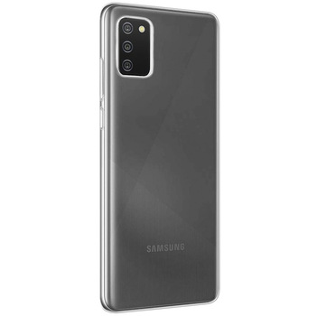 Microsonic Samsung Galaxy A02s Kılıf Transparent Soft Beyaz