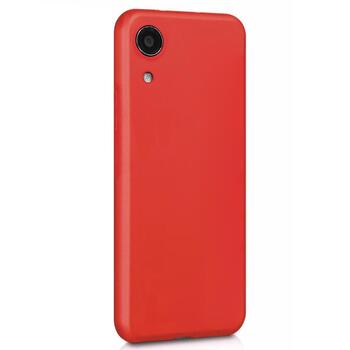 Microsonic Samsung Galaxy A03 Core Kılıf Matte Silicone Kırmızı
