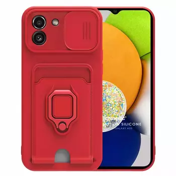 Microsonic Samsung Galaxy A03 Kılıf Multifunction Silicone Kırmızı Microsonic Samsung Galaxy A03 Kılıf Multifunction Silicone Kırmızı