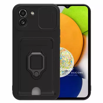 Microsonic Samsung Galaxy A03 Kılıf Multifunction Silicone Siyah Microsonic Samsung Galaxy A03 Kılıf Multifunction Silicone Siyah