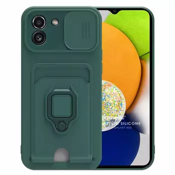 Microsonic Samsung Galaxy A03 Kılıf Multifunction Silicone Yeşil Microsonic Samsung Galaxy A03 Kılıf Multifunction Silicone Yeşil