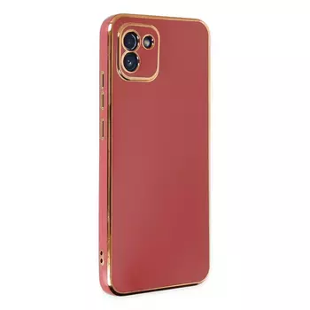 Microsonic Samsung Galaxy A03 Kılıf Olive Plated Kırmızı