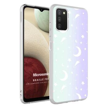 Microsonic Samsung Galaxy A03s Braille Feel Desenli Kılıf Moon
