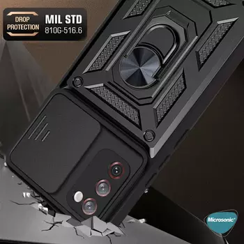 Microsonic Samsung Galaxy A03s Kılıf Impact Resistant Siyah
