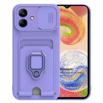 Microsonic Samsung Galaxy A04 Kılıf Multifunction Silicone Lila Microsonic Samsung Galaxy A04 Kılıf Multifunction Silicone Lila