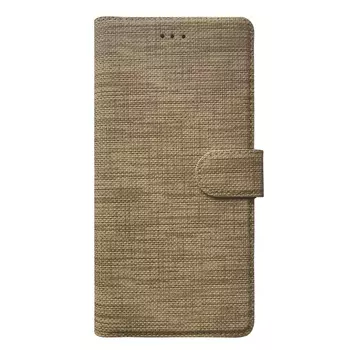 Microsonic Samsung Galaxy A04S Kılıf Fabric Book Wallet Gold