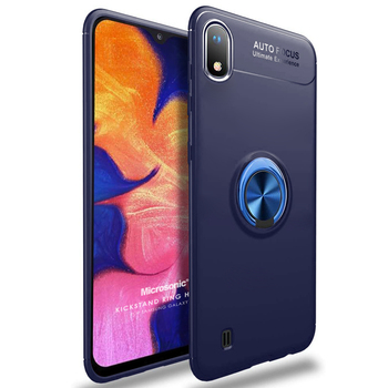 Microsonic Samsung Galaxy A10 Kılıf Kickstand Ring Holder Lacivert Microsonic Samsung Galaxy A10 Kılıf Kickstand Ring Holder Lacivert