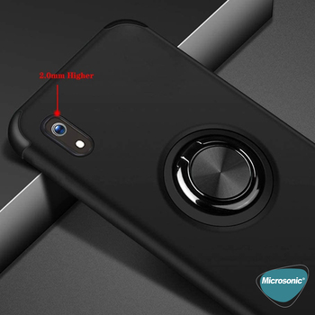 Microsonic Samsung Galaxy A10 Kılıf Kickstand Ring Holder Lacivert