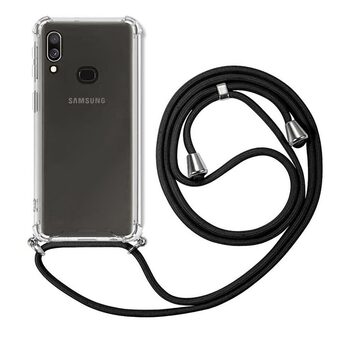 Microsonic Samsung Galaxy A10s Kılıf Neck Lanyard Siyah