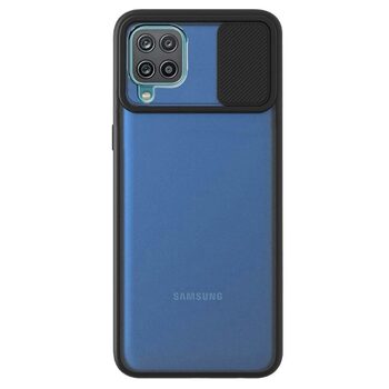 Microsonic Samsung Galaxy A12 Kılıf Slide Camera Lens Protection Siyah