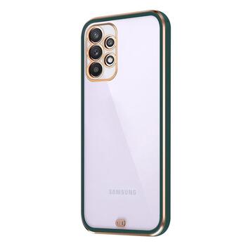 Microsonic Samsung Galaxy A13 4G Kılıf Laser Plated Soft Koyu Yeşil