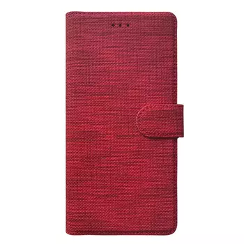 Microsonic Samsung Galaxy A14 Kılıf Fabric Book Wallet Kırmızı