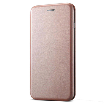 Microsonic Samsung Galaxy A2 Core Kılıf Slim Leather Design Flip Cover Rose Gold