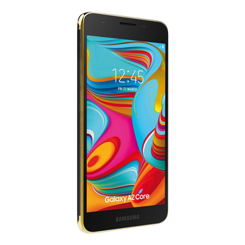 Microsonic Samsung Galaxy A2 Core Kılıf Skyfall Transparent Clear Gold