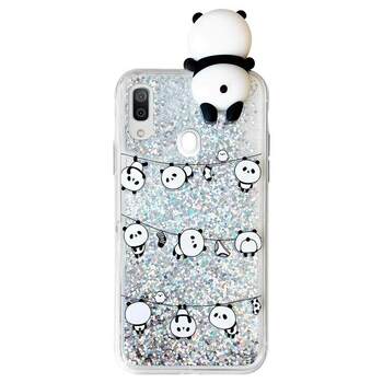 Microsonic Samsung Galaxy A20 Kılıf Cute Cartoon Panda
