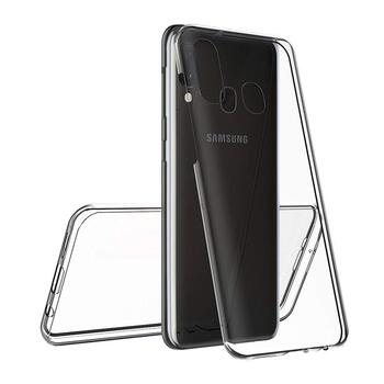 Microsonic Samsung Galaxy A20 Kılıf Komple Gövde Koruyucu Silikon Şeffaf