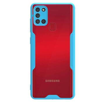 Microsonic Samsung Galaxy A21S Kılıf Paradise Glow Turkuaz