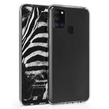 Microsonic Samsung Galaxy A21S Kılıf Transparent Soft Beyaz