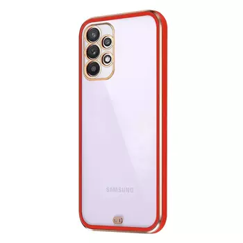 Microsonic Samsung Galaxy A23 Kılıf Laser Plated Soft Kırmızı