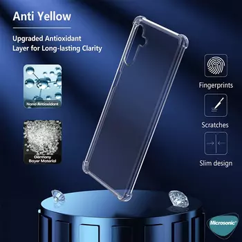 Microsonic Samsung Galaxy A24 Kılıf Anti Shock Silikon Şeffaf