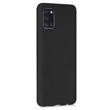 Microsonic Samsung Galaxy A31 Kılıf Matte Silicone Siyah