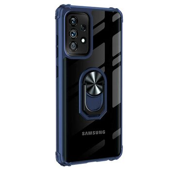 Microsonic Samsung Galaxy A32 4G Kılıf Grande Clear Ring Holder Lacivert