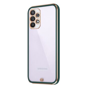 Microsonic Samsung Galaxy A32 4G Kılıf Laser Plated Soft Koyu Yeşil
