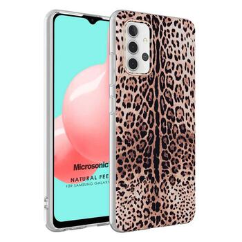 Microsonic Samsung Galaxy A32 4G Natural Feel Desenli Kılıf Leopard