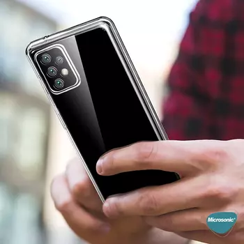 Microsonic Samsung Galaxy A32 5G Kılıf Komple Gövde Koruyucu Şeffaf