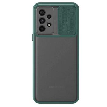 Microsonic Samsung Galaxy A33 5G Kılıf Slide Camera Lens Protection Koyu Yeşil