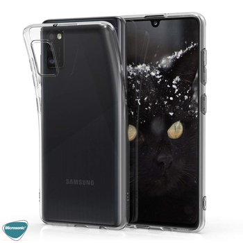 Microsonic Samsung Galaxy A41 Kılıf Transparent Soft Beyaz