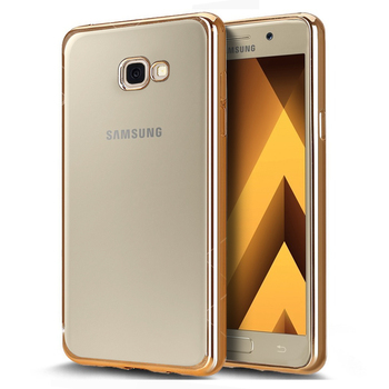 Microsonic Samsung Galaxy A5 2017 Kılıf Skyfall Transparent Clear Gold