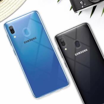 Microsonic Samsung Galaxy A50 Kılıf Transparent Soft Beyaz