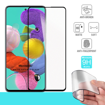 Microsonic Samsung Galaxy A51 Matte Flexible Ekran Koruyucu Siyah Microsonic Samsung Galaxy A51 Matte Flexible Ekran Koruyucu Siyah