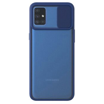 Microsonic Samsung Galaxy A51 Kılıf Slide Camera Lens Protection Lacivert