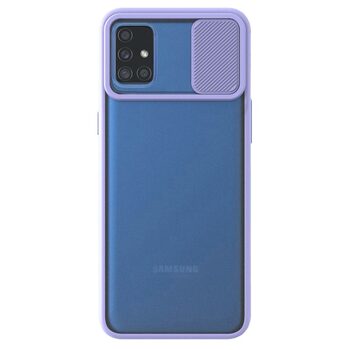 Microsonic Samsung Galaxy A51 Kılıf Slide Camera Lens Protection Lila