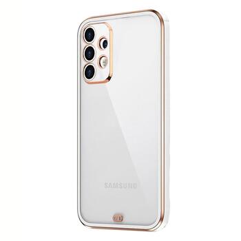 Microsonic Samsung Galaxy A52 Kılıf Laser Plated Soft Beyaz