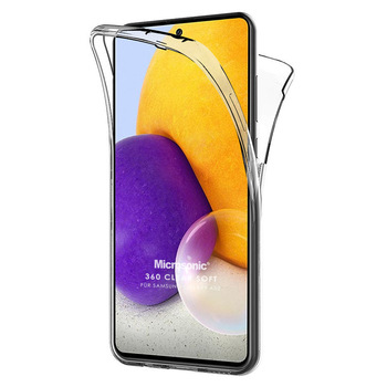 Microsonic Samsung Galaxy A52 Kılıf Komple Gövde Koruyucu Silikon Şeffaf